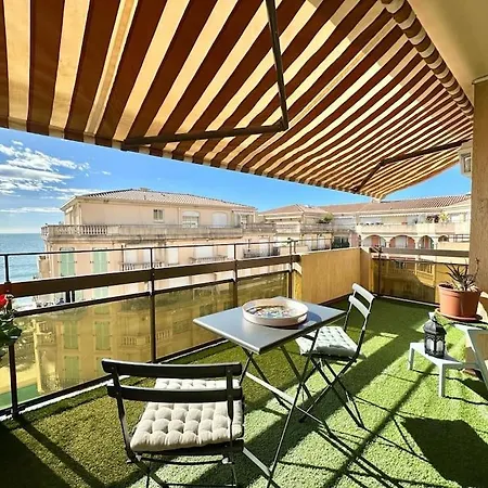 The View-centre- Clim -parking-vue Mer-plage Lejlighed Menton